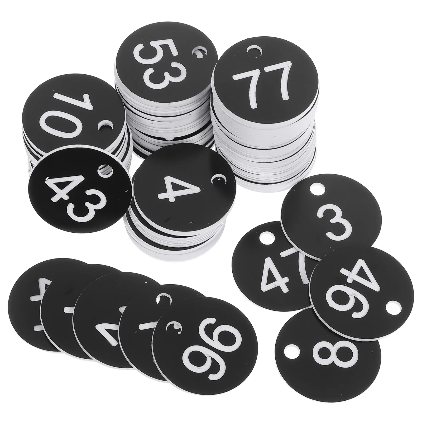 100pcs Plastic Number Tags Sturdy Clear Visibility Luggage Storage Identification Tags For Schools Offices Restaurants 
100pcs Plastic Number Tags Sturdy Clear Visibility Luggage Storage Identification Tags For Schools Offices Restaurants