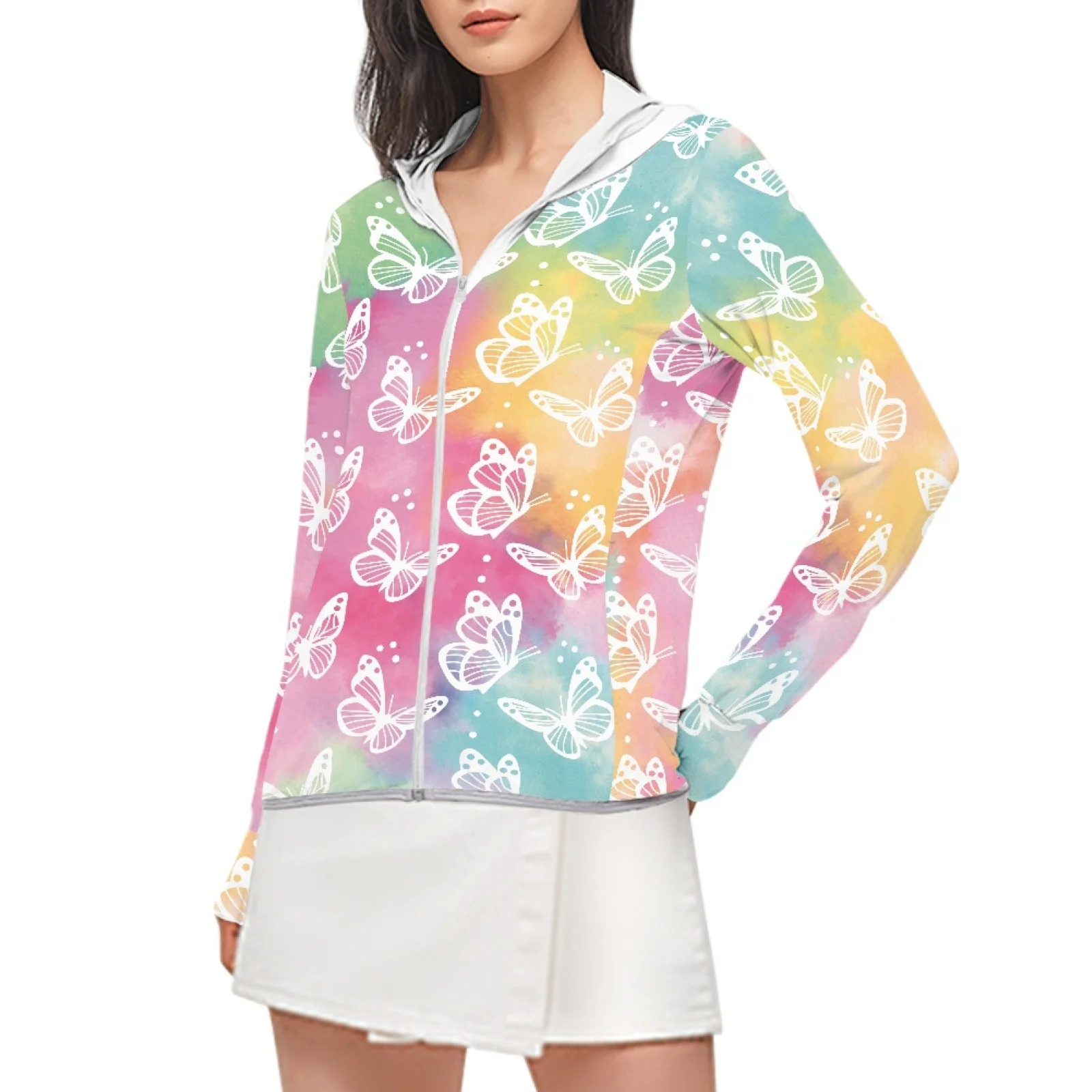 Tie-Dye Women's Sunscreen Clothes Summer Thin Quick Drying Breathable Ice Silk Coat Trendy Outdoor Sunshade and UV Protection
Tie-Dye Women's Sunscreen Clothes Summer Thin Quick Drying Breathable Ice Silk Coat Trendy Outdoor Sunshade and UV Protection