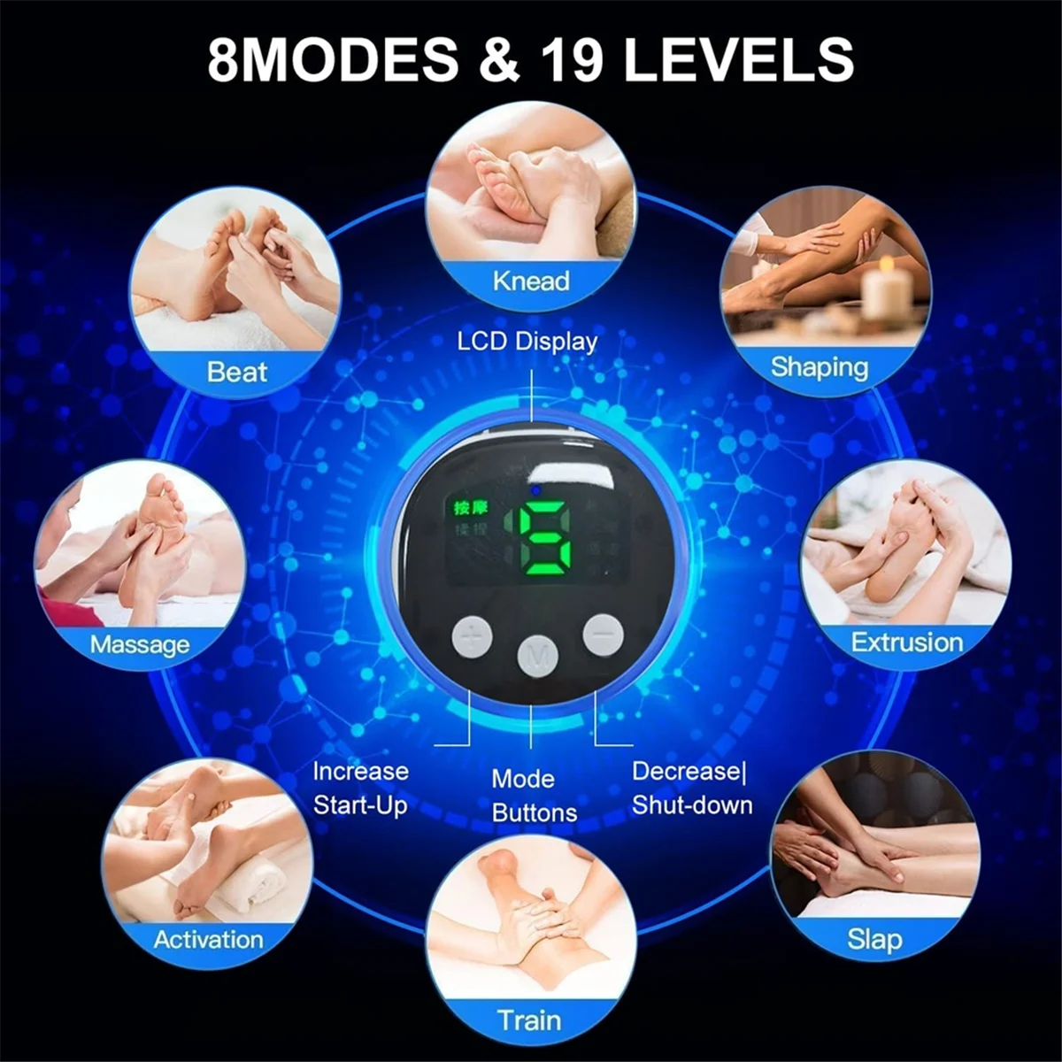 EMS Foot Stimulator Foot Massager Mat for Pain and Relief Massager for Feet and Improvement of Muscle Performance
EMS Foot Stimulator Foot Massager Mat for Pain and Relief Massager for Feet and Improvement of Muscle Performance