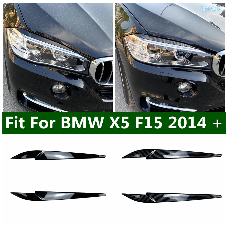 Car Front Headlights Trim Cover Strips Moulding Part Decoration Accessories Black + Carbon Fiber Fit For BMW X5 F15 2014 - 2018
Car Front Headlights Trim Cover Strips Moulding Part Decoration Accessories Black + Carbon Fiber Fit For BMW X5 F15 2014 - 2018