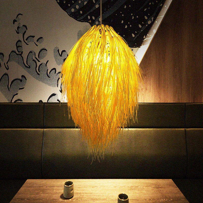 Wabi-Sabi Vintage Hand-Woven Pendant Lampshade LED Lighting Fixture for Restaurant Bedroom Dining Room Suspendu Home Decor
Wabi-Sabi Vintage Hand-Woven Pendant Lampshade LED Lighting Fixture for Restaurant Bedroom Dining Room Suspendu Home Decor