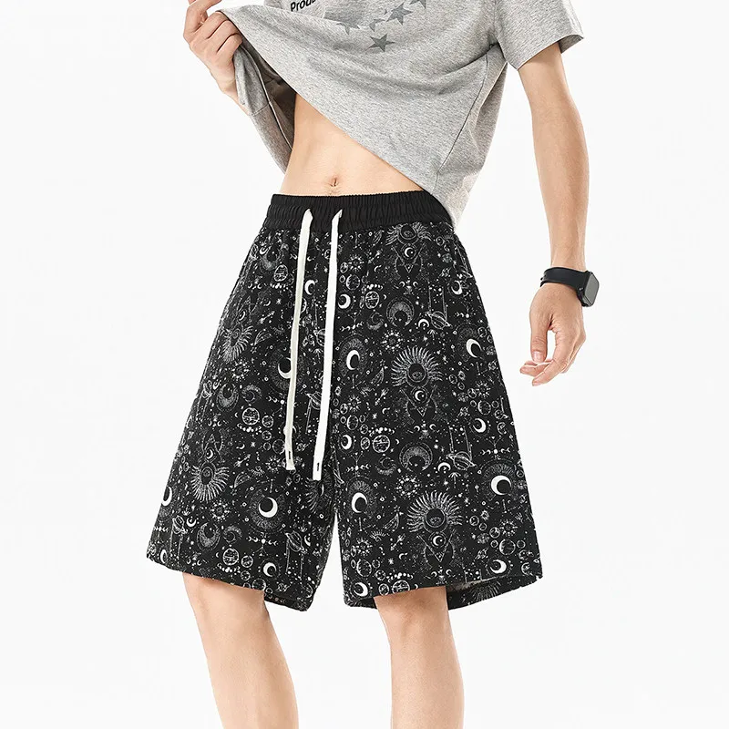 Summer Designer Shorts Man Star Moon Jacquard Loose Streetwear 2026 Vintage Casual Hip Hop Mens Plus Size Beach Short Hommes
Summer Designer Shorts Man Star Moon Jacquard Loose Streetwear 2026 Vintage Casual Hip Hop Mens Plus Size Beach Short Hommes