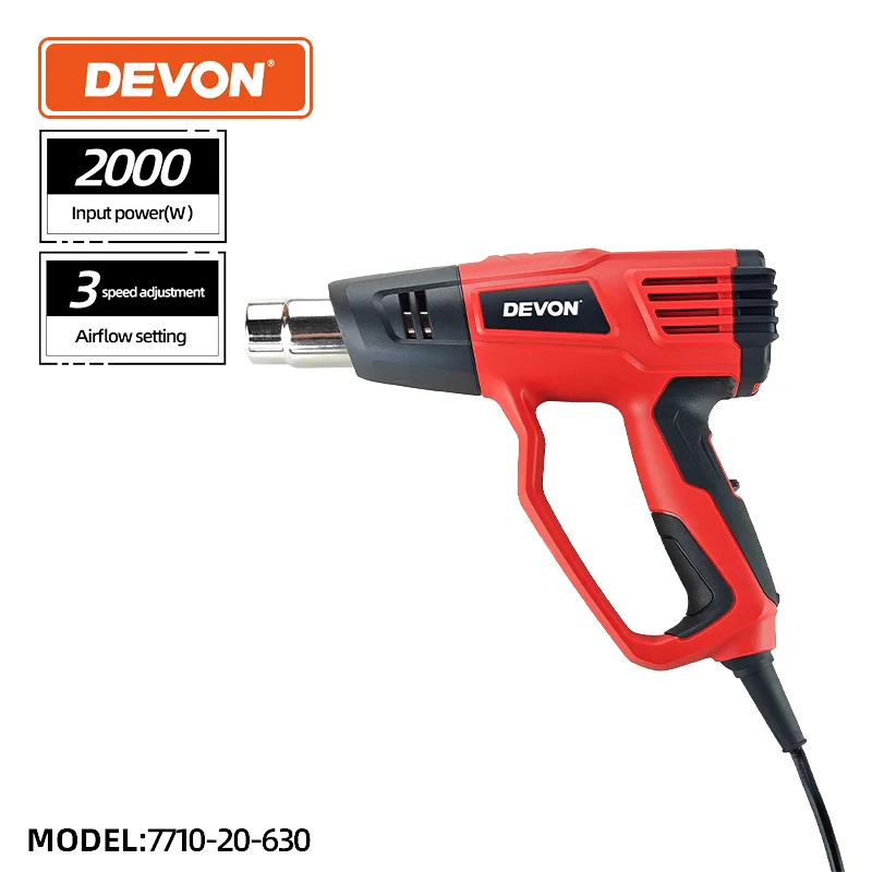 2000W Heat Gun Fast Heating Hot Air Gun Kit Dual Temperature Control with 3 Nozzles for Crafts Shrinking PVC Stripping Paint
2000W Heat Gun Fast Heating Hot Air Gun Kit Dual Temperature Control with 3 Nozzles for Crafts Shrinking PVC Stripping Paint