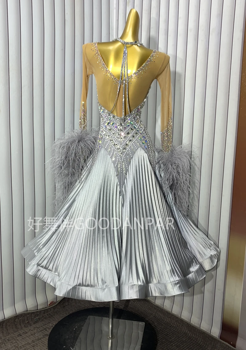 2026GOODANPAR Modern Dance Costumes for Women Customized Ballroom Dancing Waltz Competition Dresses Girl's Dance grey
2026GOODANPAR Modern Dance Costumes for Women Customized Ballroom Dancing Waltz Competition Dresses Girl's Dance grey