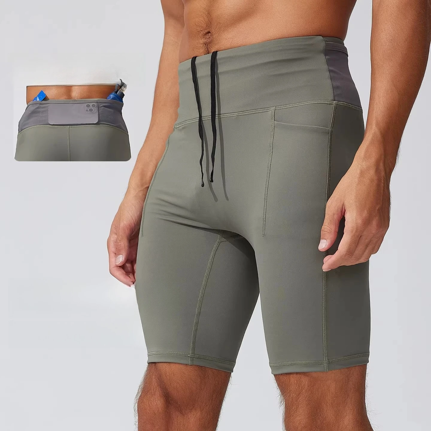 Men's Compression Running Shorts with Back Waist Storage Pockets, High-Waisted Breathable Athletic Bike Shorts for Workout
Men's Compression Running Shorts with Back Waist Storage Pockets, High-Waisted Breathable Athletic Bike Shorts for Workout