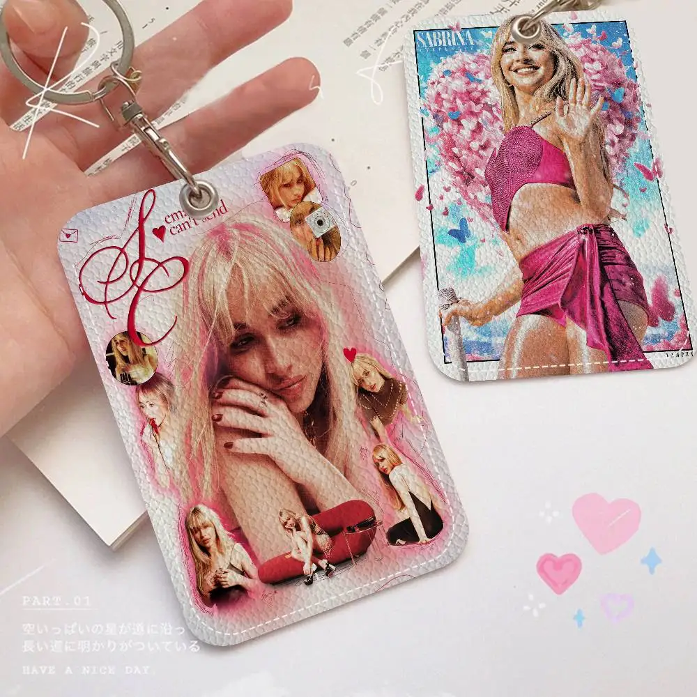Singer S-Sabrina Carpenter Style PU Access Card Holder With Keychain - Executive Protection For Bank Card,Subway, Bus Card Case
Singer S-Sabrina Carpenter Style PU Access Card Holder With Keychain - Executive Protection For Bank Card,Subway, Bus Card Case