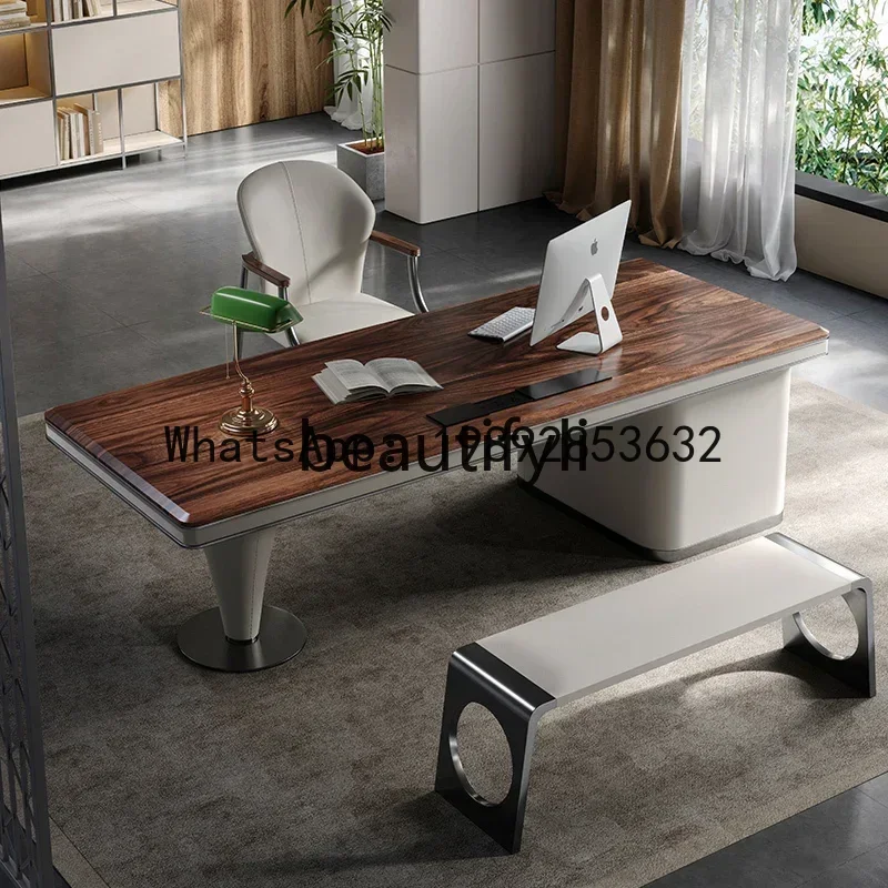South American walnut desk light luxury modern study solid wood desk designer computer desk
South American walnut desk light luxury modern study solid wood desk designer computer desk