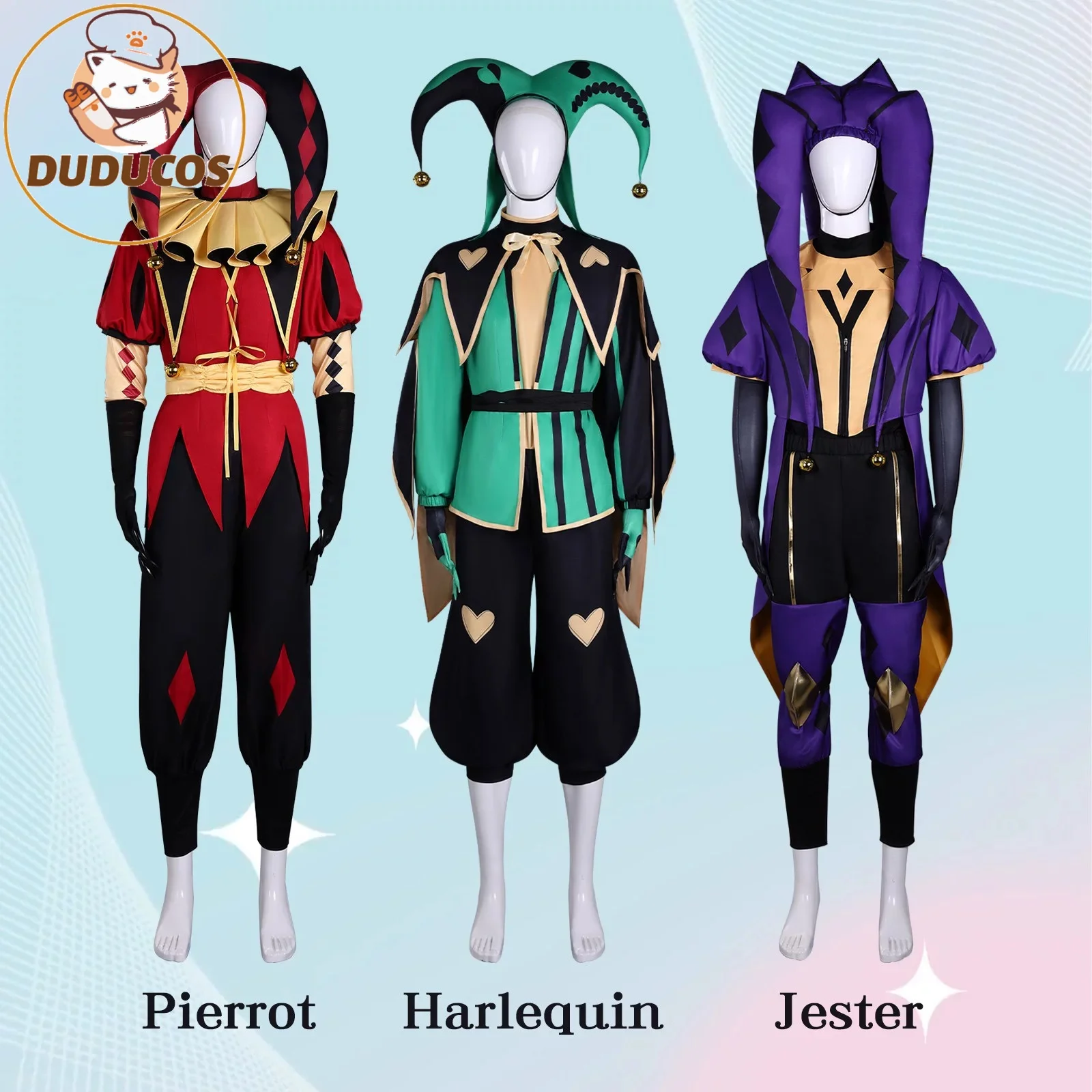 IN STOCK Pierrot Harlequin Jester Cosplay Costume Game The Freak Circus【XS-3XL】DUDU-R Clown Cosplay Hat Halloween Plus Size
IN STOCK Pierrot Harlequin Jester Cosplay Costume Game The Freak Circus【XS-3XL】DUDU-R Clown Cosplay Hat Halloween Plus Size