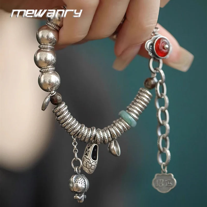 Mewanry Calabash Geometric Pendant Bracelets For Women Couples Heavy Industry Ethnic Chinese Style Vintage Party Jewelry Gifts
Mewanry Calabash Geometric Pendant Bracelets For Women Couples Heavy Industry Ethnic Chinese Style Vintage Party Jewelry Gifts