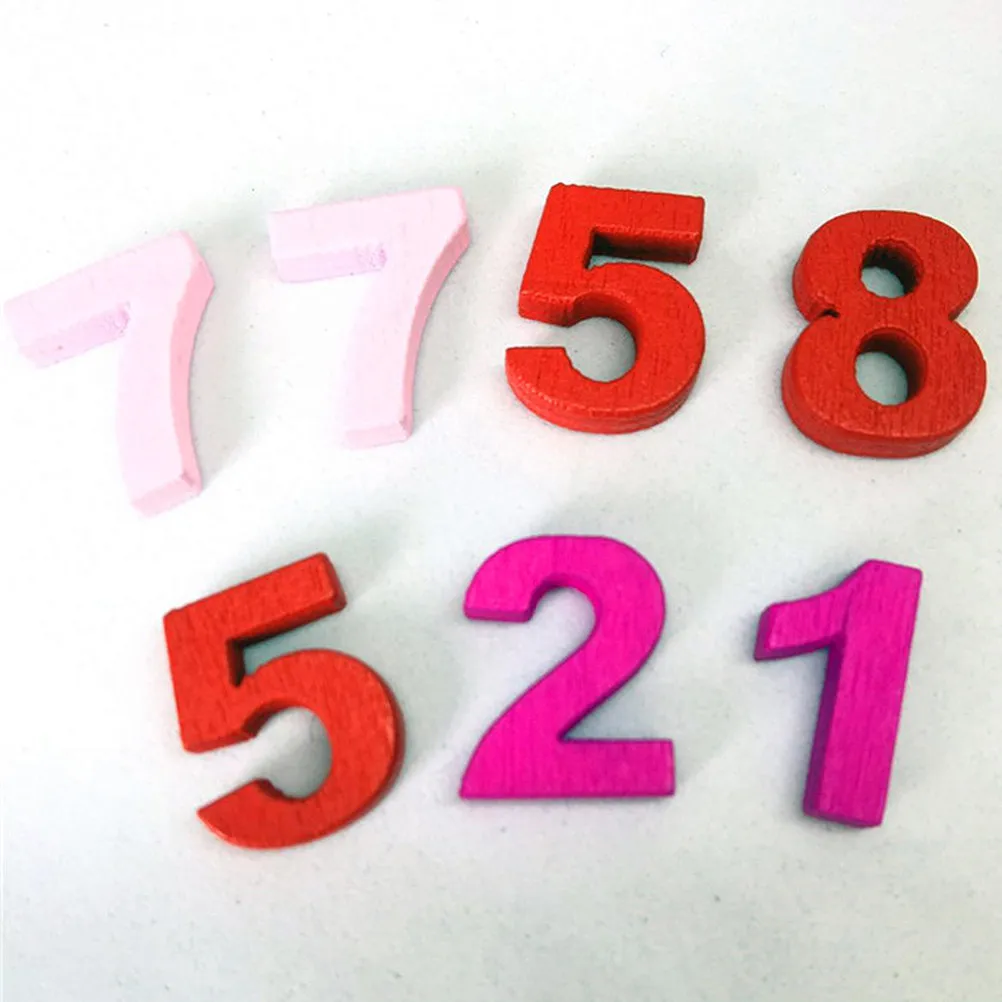 100Pcs Wooden Colorful Arabic Numbers High Quality Handmade Wood Chips for DIY Crafts Embellishments Scrapbooking Card Making
100Pcs Wooden Colorful Arabic Numbers High Quality Handmade Wood Chips for DIY Crafts Embellishments Scrapbooking Card Making