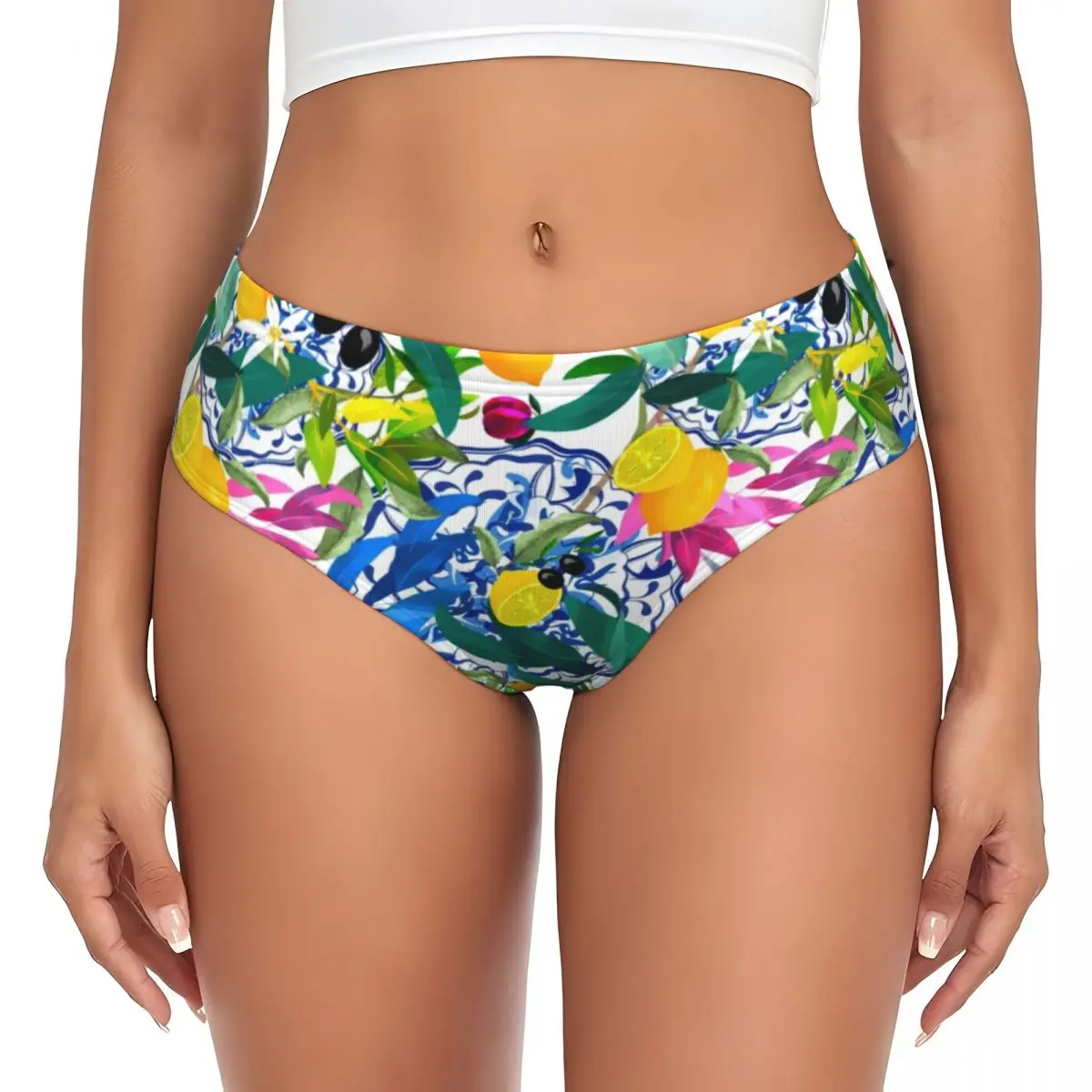 Custom Mediterranean Tiles Summer Fruit Oranges Lemons Brief Panties Womens Stretch Underwear
Custom Mediterranean Tiles Summer Fruit Oranges Lemons Brief Panties Womens Stretch Underwear