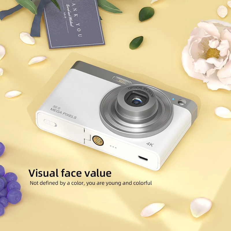 Ultra-High Definition 50 Megapixel Digital Camera 4K 8x Optical Zoom 2.88-inch IPS Screen Telescopic Iens Entry-Ievel Camera
Ultra-High Definition 50 Megapixel Digital Camera 4K 8x Optical Zoom 2.88-inch IPS Screen Telescopic Iens Entry-Ievel Camera