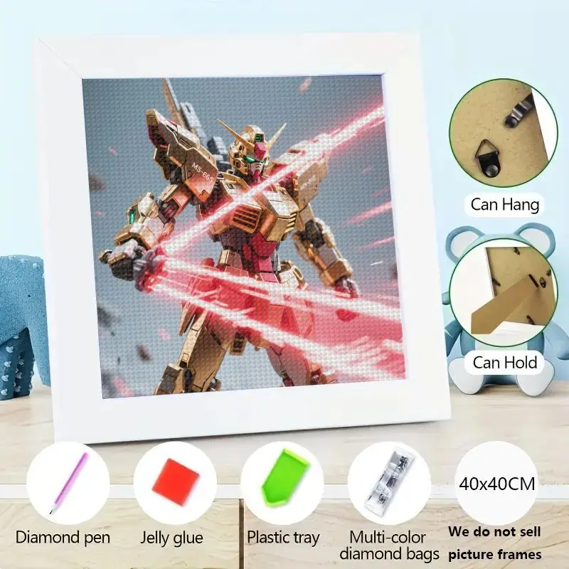 1PC 5D DIY Diamond Painting Kit, Golden Gundam Mecha Robot Anime Sci-Fi Warrior Full Drill Rhinestone Diamond Art Diamond Embroi
1PC 5D DIY Diamond Painting Kit, Golden Gundam Mecha Robot Anime Sci-Fi Warrior Full Drill Rhinestone Diamond Art Diamond Embroi
