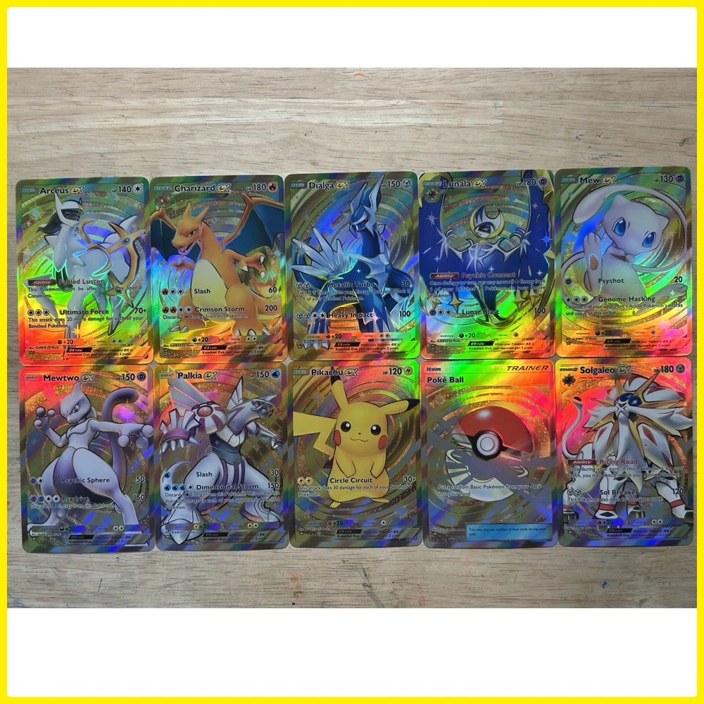 BLBU PTCG Pocket Golden Collection Cards Golbat Lapras Gyarados Mewtwo Embossed Texture Flash Cards Trainers English Card Gift
BLBU PTCG Pocket Golden Collection Cards Golbat Lapras Gyarados Mewtwo Embossed Texture Flash Cards Trainers English Card Gift
