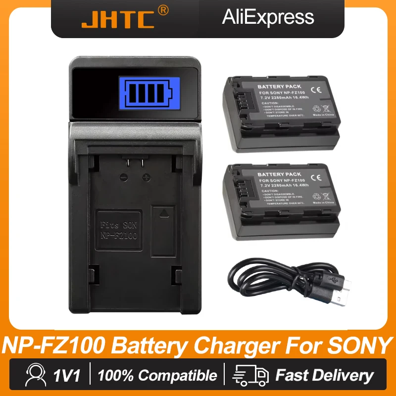 NP-FZ100 Battery for Sony A9 A9R 9R Alpha 9 A7R III A7 III Fully ILCE-7RM3 BC-QZ1 Camera Batteries Charger 2280mAh NPFZ100
NP-FZ100 Battery for Sony A9 A9R 9R Alpha 9 A7R III A7 III Fully ILCE-7RM3 BC-QZ1 Camera Batteries Charger 2280mAh NPFZ100