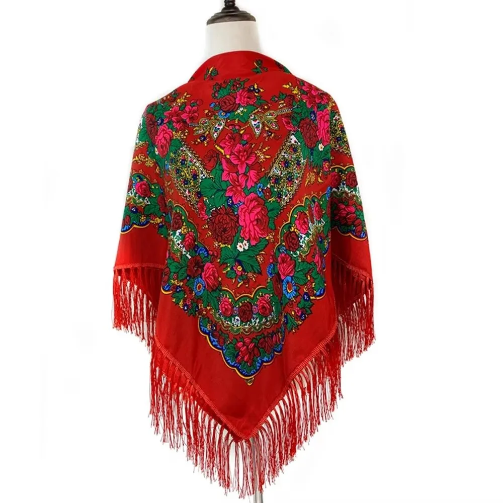 Traditional 160*160cm Russian Style Muffler Scarf Fringes Fashion Retro Scarf Oversized Tassel Shawl Head Cover
Traditional 160*160cm Russian Style Muffler Scarf Fringes Fashion Retro Scarf Oversized Tassel Shawl Head Cover