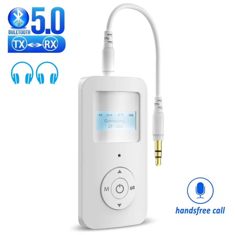 2 IN 1 Bluetooth 5.0 Audio Adapter 3.5mm Aux Wireless Stereo Receiver Transmitter with LCD Screen For TV PC Car Headset Speaker
2 IN 1 Bluetooth 5.0 Audio Adapter 3.5mm Aux Wireless Stereo Receiver Transmitter with LCD Screen For TV PC Car Headset Speaker