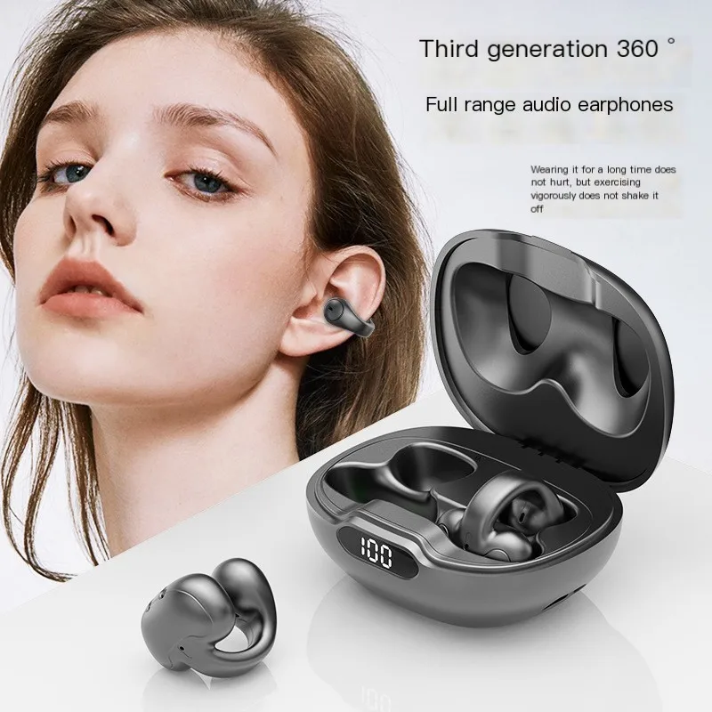 Air Conduction Earphones Ear Clip Bluetooth 5.3 TWS Sport Wireless Headphone With Mic Earbuds Headset Waterproof For Android IOS
Air Conduction Earphones Ear Clip Bluetooth 5.3 TWS Sport Wireless Headphone With Mic Earbuds Headset Waterproof For Android IOS