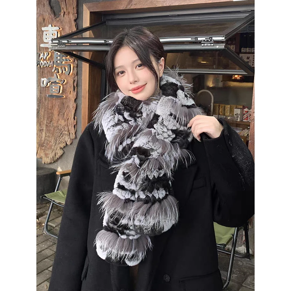 CX-S-117 Women Wholesale Hand Knitted Rabbit Fox Fur Scarf ~Drop Shipping
CX-S-117 Women Wholesale Hand Knitted Rabbit Fox Fur Scarf ~Drop Shipping