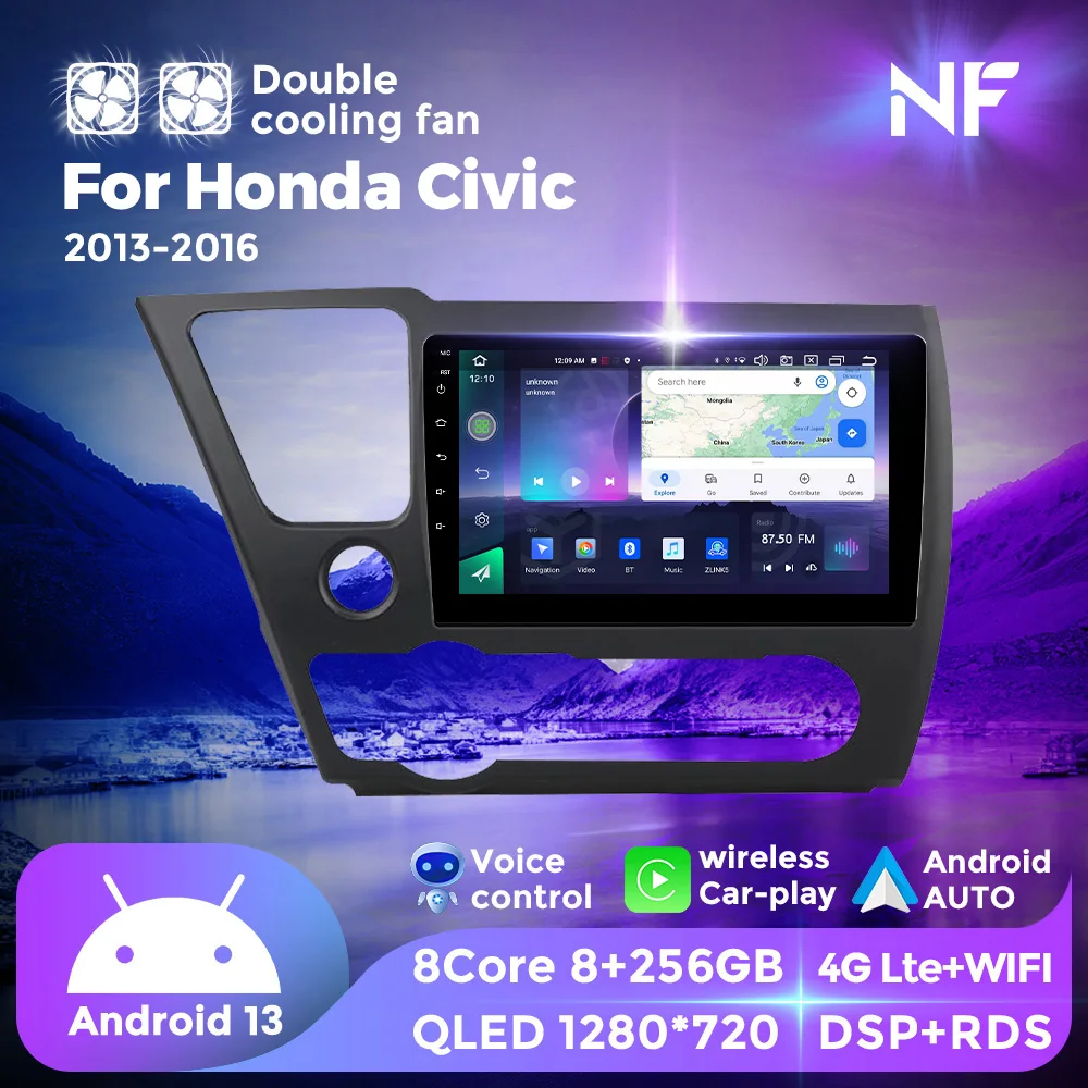 Car Radio Android 13 For Honda Civic 9 2013 - 2016 Stereo Car Multimedia Video Player GPS Navigation Stereo Carplay Auto 4G BT
Car Radio Android 13 For Honda Civic 9 2013 - 2016 Stereo Car Multimedia Video Player GPS Navigation Stereo Carplay Auto 4G BT
