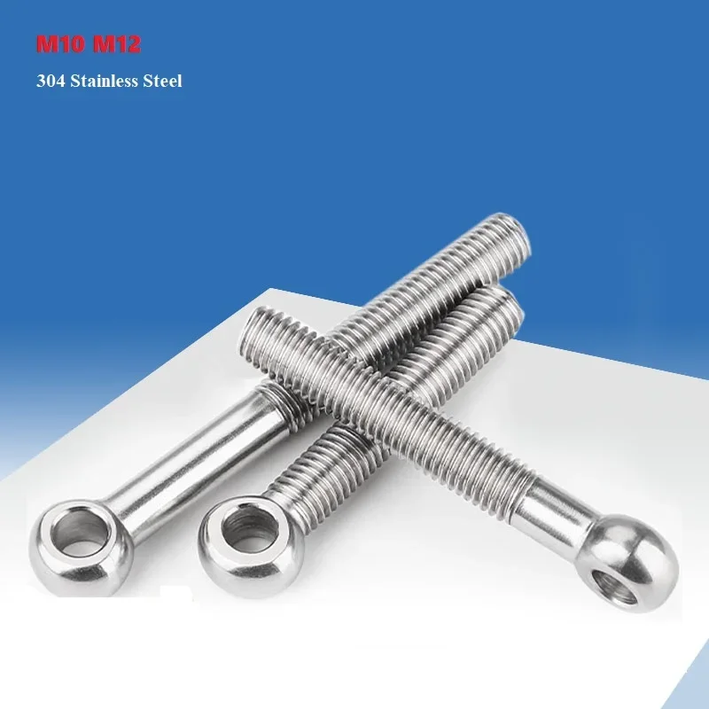 M10 M12 Eye Bolt 304 Stainless Steel Round Ring Head Link Bolt Fisheye Eye Slip Hole Screw
M10 M12 Eye Bolt 304 Stainless Steel Round Ring Head Link Bolt Fisheye Eye Slip Hole Screw
