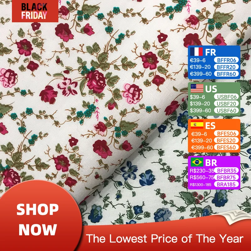 Floral Printed Fabric for Dress, 100% Cotton, Poplin, Woven, DIY Shirt, Skirt, Handmade Sewing, Quilting, Small Floral
Floral Printed Fabric for Dress, 100% Cotton, Poplin, Woven, DIY Shirt, Skirt, Handmade Sewing, Quilting, Small Floral