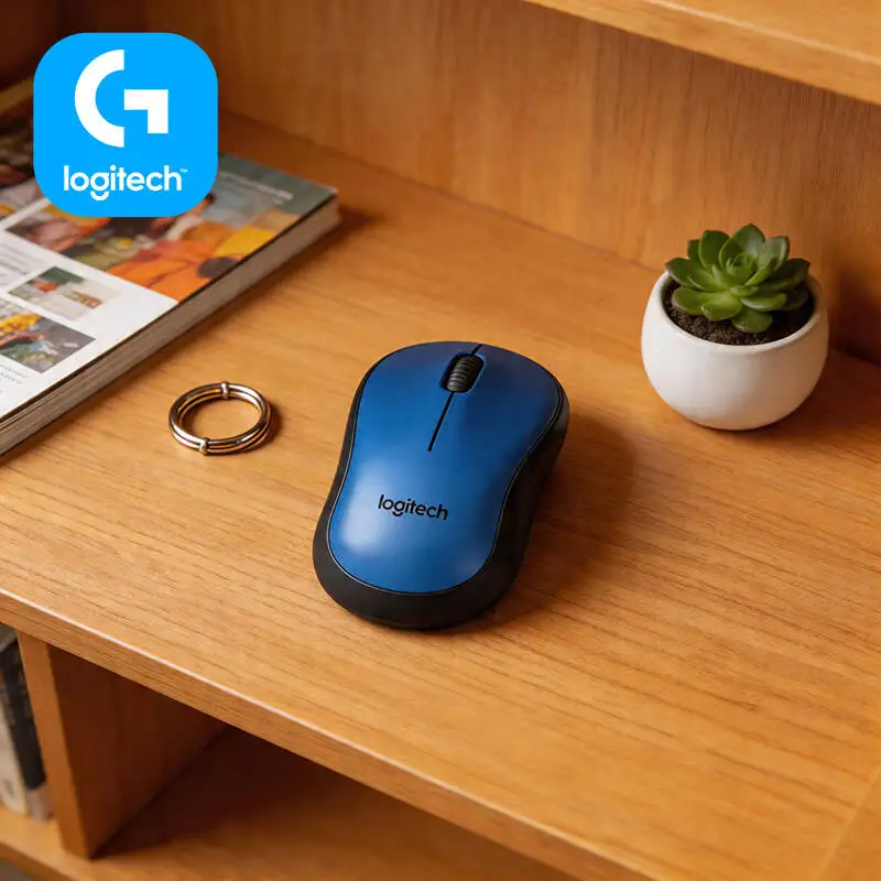 Logitech M220 Quiet Mouse Ergonomic Comfort Hold USB Nano Dongle 1000 DPI Smooth Tracking Mac Windows Chromebook Tool Accessory