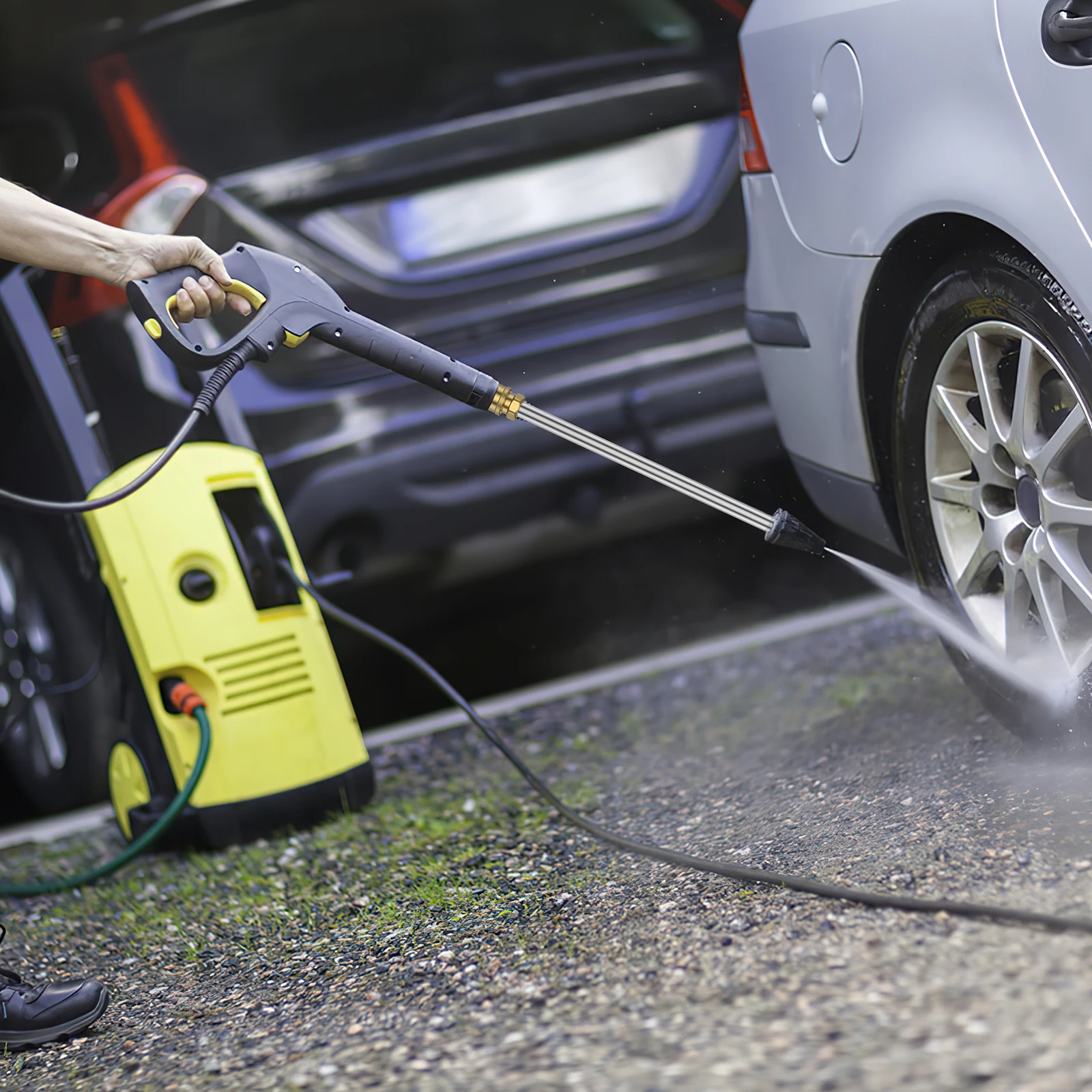 2Pcs Pressure Washer Extension Wand with Brass Fitting with 1/4inch Quick Connect Car Wash Extension Rod 4000PSI Max for Most
2Pcs Pressure Washer Extension Wand with Brass Fitting with 1/4inch Quick Connect Car Wash Extension Rod 4000PSI Max for Most