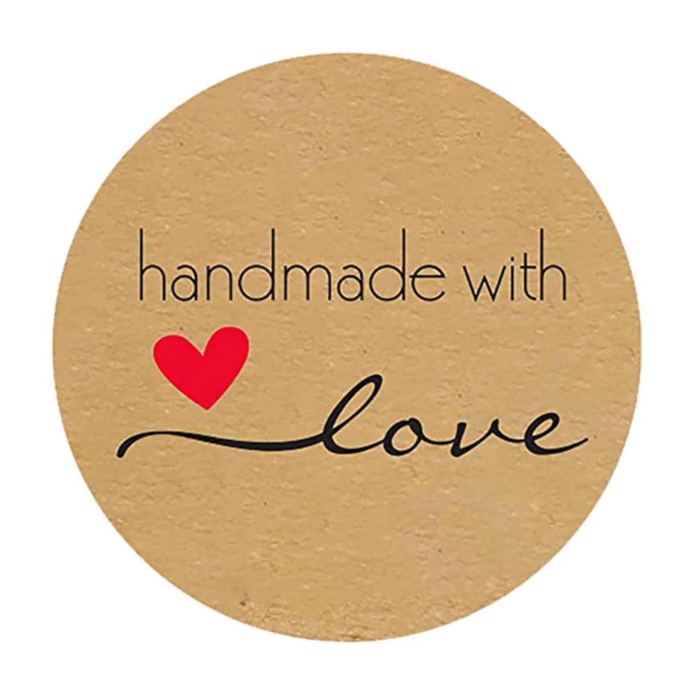 1pcs Kraft Paper Sticker Labels Round Self-Adhesive For Candy Bag Baking Packaging Handmade With Love Roll Letter Stickers
1pcs Kraft Paper Sticker Labels Round Self-Adhesive For Candy Bag Baking Packaging Handmade With Love Roll Letter Stickers