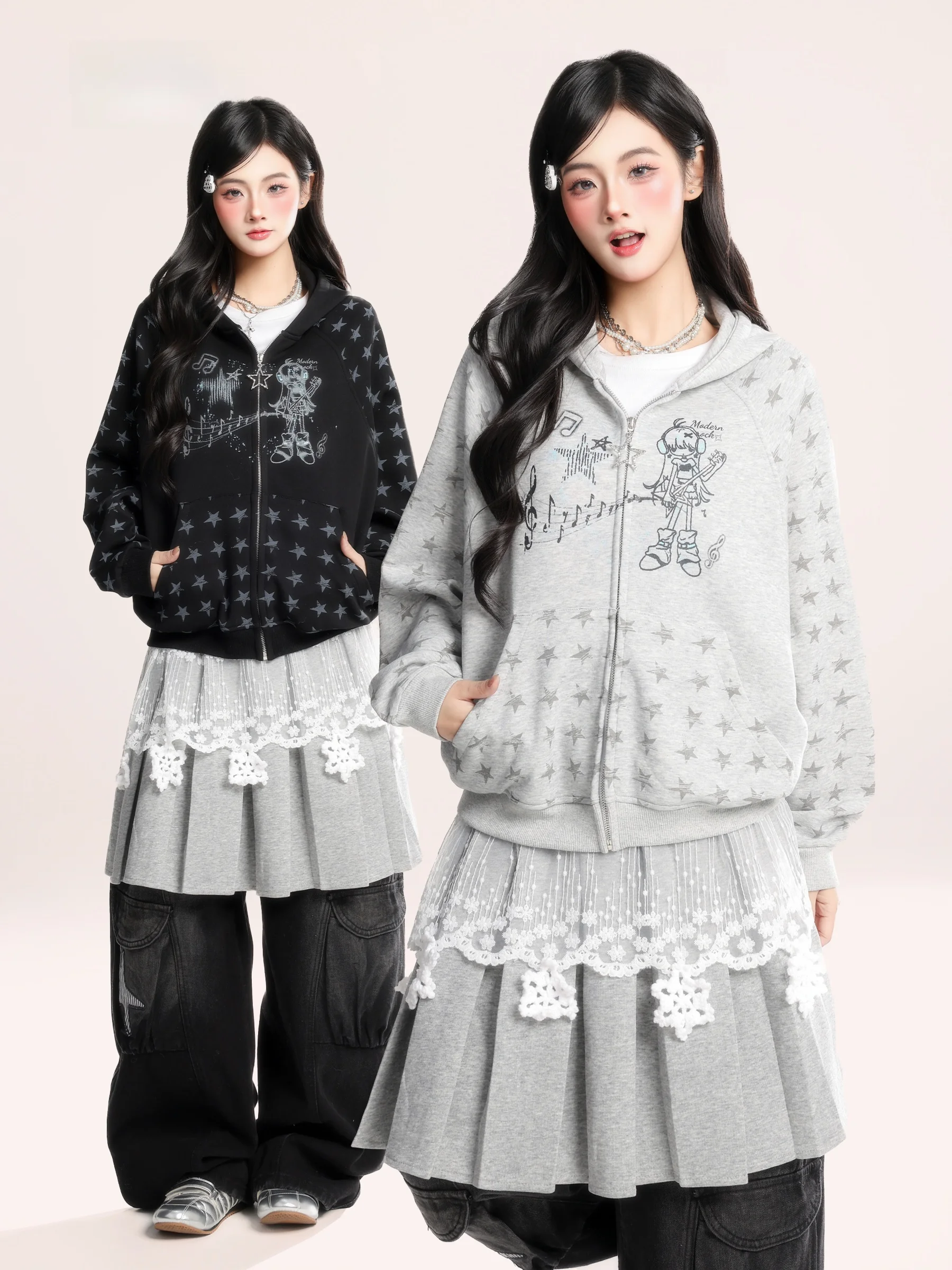 Женский свободный кардиган-толстовка HM с капюшоном и принтом аниме-девушки, весенняя повседневная верхняя одежда в стиле кэжуал
Женский свободный кардиган-толстовка HM с капюшоном и принтом аниме-девушки, весенняя повседневная верхняя одежда в стиле кэжуал