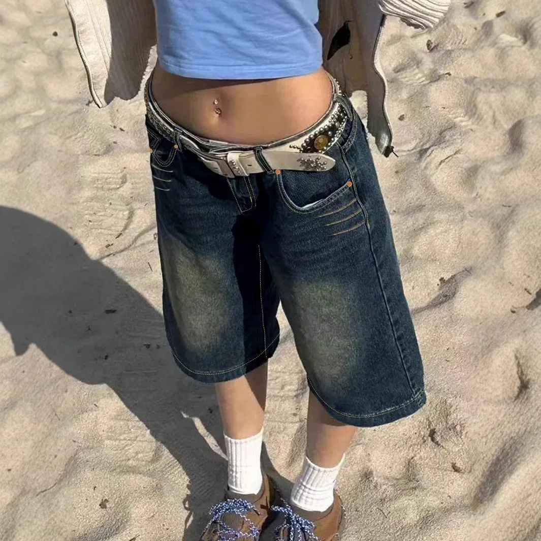 High Waist Straight Leg plus Size Denim Jeans Women Summer New Style Slimming Hip Covering Five-Quarter Loose Leg Trousers
High Waist Straight Leg plus Size Denim Jeans Women Summer New Style Slimming Hip Covering Five-Quarter Loose Leg Trousers