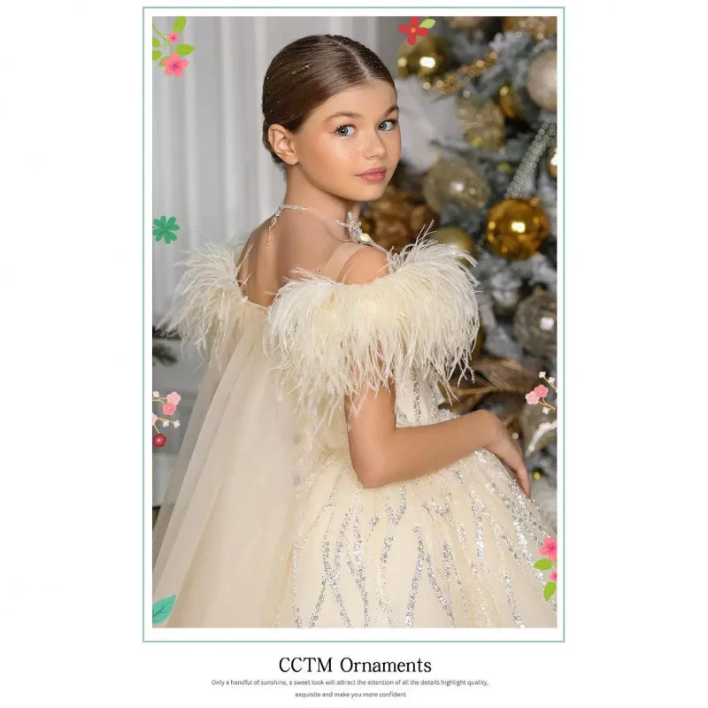 Christmas Girl's Dress2025New Light Luxury High-End Champagne Host Party Cross-Border Children Princess Dress
Christmas Girl's Dress2025New Light Luxury High-End Champagne Host Party Cross-Border Children Princess Dress