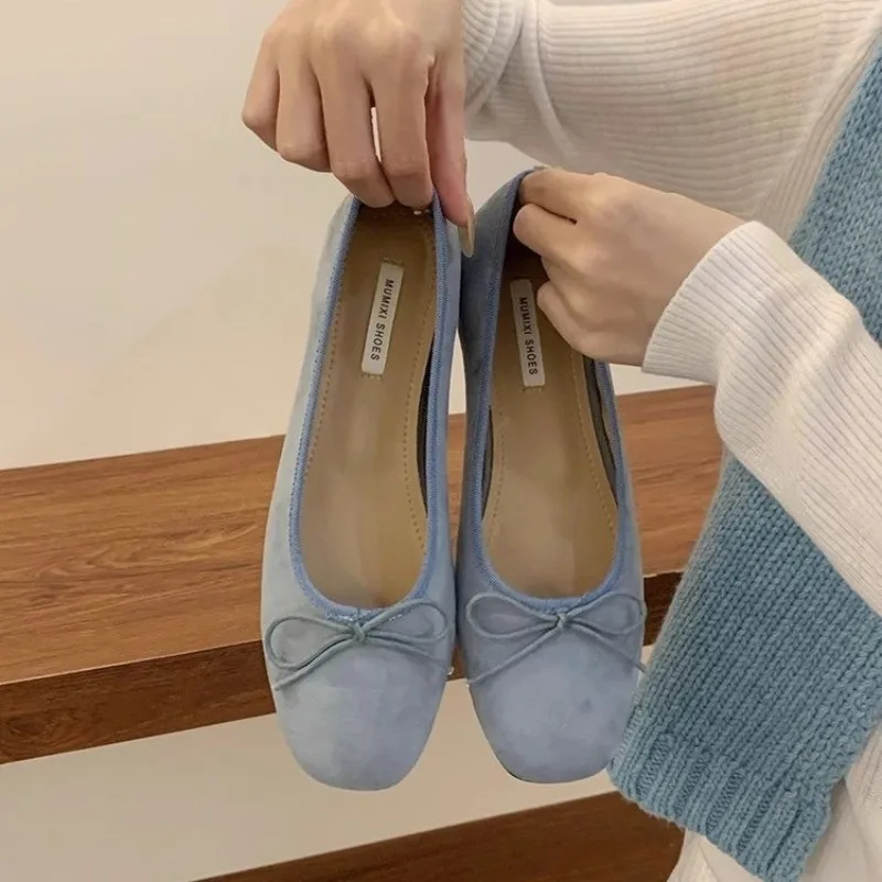 2025 Retro Ultra-soft Women Shoe Spring Bow Red Flat Sole Single Shoe Leisure Comfortable Shoe New Ballet Shoes 
2025 Retro Ultra-soft Women Shoe Spring Bow Red Flat Sole Single Shoe Leisure Comfortable Shoe New Ballet Shoes