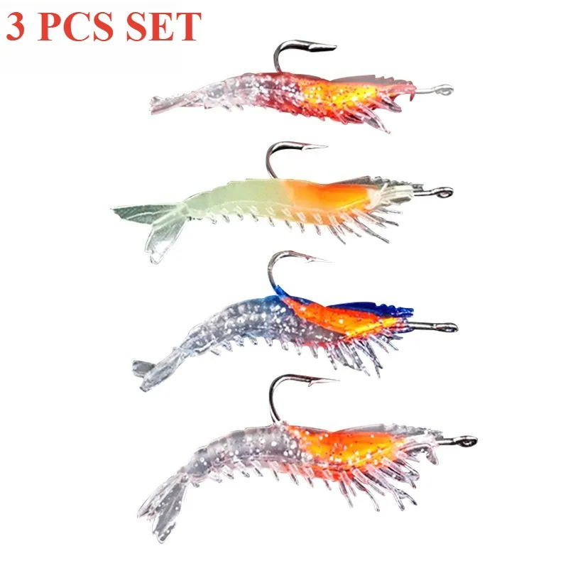 3 PCS/PACK 6cm/ 3g Lure Bionic Shrimp Bait with Fishhook and Lead Coating Soft Artificial Bait
3 PCS/PACK 6cm/ 3g Lure Bionic Shrimp Bait with Fishhook and Lead Coating Soft Artificial Bait