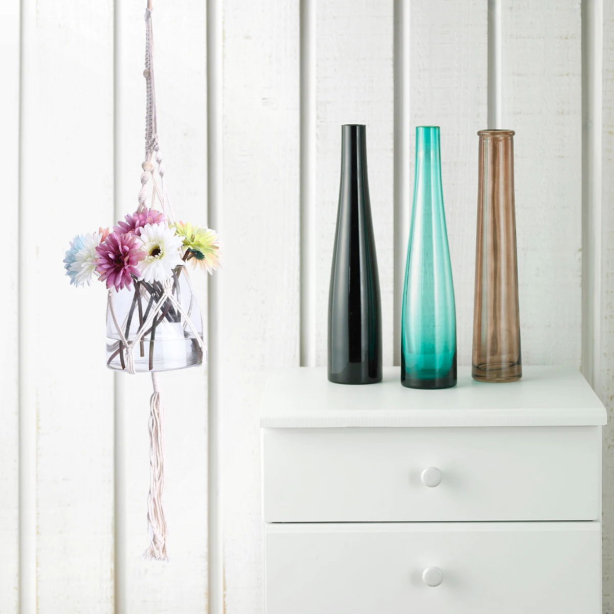 Cotton Rope Hanging Net Bag for Flower Pot Planter Decor Plant Hanger Macrame Wall Hanging Suitable
Cotton Rope Hanging Net Bag for Flower Pot Planter Decor Plant Hanger Macrame Wall Hanging Suitable
