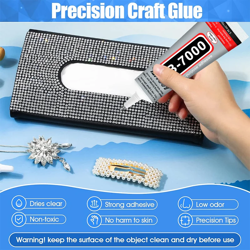 B-7000 Glue Clear for Rhinestone Crafts,Jewelry and Bead Adhesive,Semi Fluid High Viscosity Glue for Shoes Fabric Jewelry Making
B-7000 Glue Clear for Rhinestone Crafts,Jewelry and Bead Adhesive,Semi Fluid High Viscosity Glue for Shoes Fabric Jewelry Making