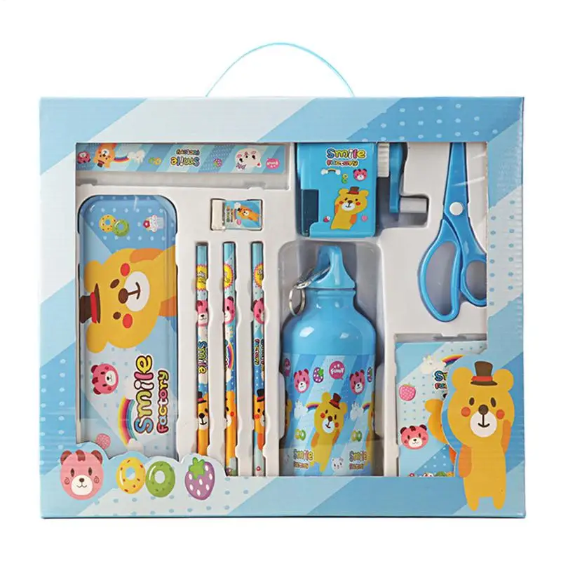 Pencil Case Set Multi-function Cartoon Stationery Case Water Bottle Notebook Stationery Kit Kids Art And Crafts For Birthday
Pencil Case Set Multi-function Cartoon Stationery Case Water Bottle Notebook Stationery Kit Kids Art And Crafts For Birthday