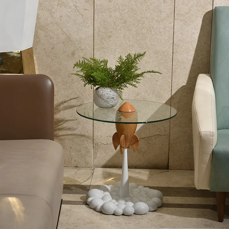 Coffee table creative sofa side few designer balcony corner few living room bedside glass round table
Coffee table creative sofa side few designer balcony corner few living room bedside glass round table