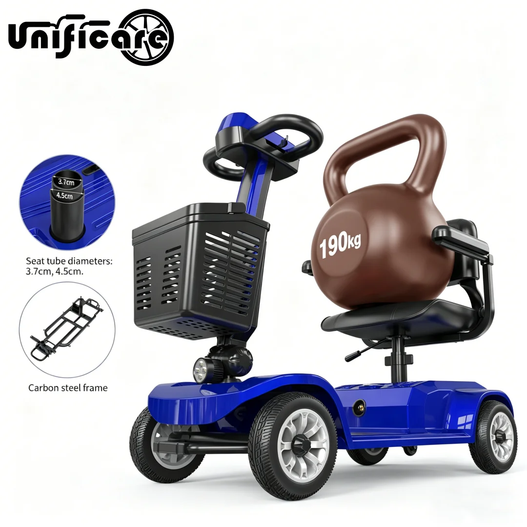 Складной скутер Unificare для пожилых людей, синий, с аккумулятором 12 Ач, 4-колесный, усиленный, с эргономичной ручкой и поворотом на 360° ° Вращающееся сиденье
Складной скутер Unificare для пожилых людей, синий, с аккумулятором 12 Ач, 4-колесный, усиленный, с эргономичной ручкой и поворотом на 360° ° Вращающееся сиденье
