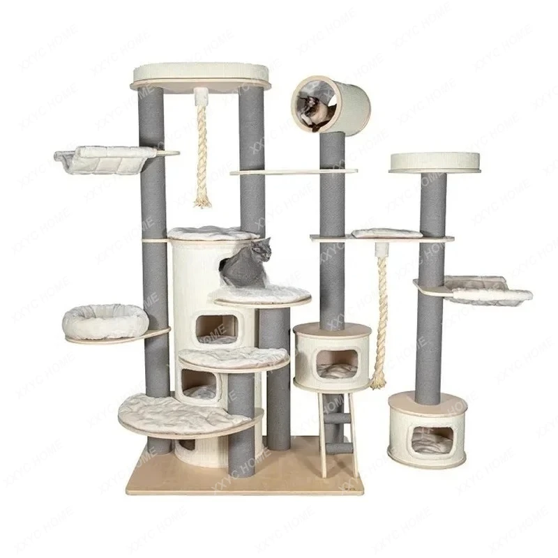 W Super Large Cat Climbing Frame Nest Tree Integrated Imported Solid Wood Luxury Cat Villa Cat
W Super Large Cat Climbing Frame Nest Tree Integrated Imported Solid Wood Luxury Cat Villa Cat