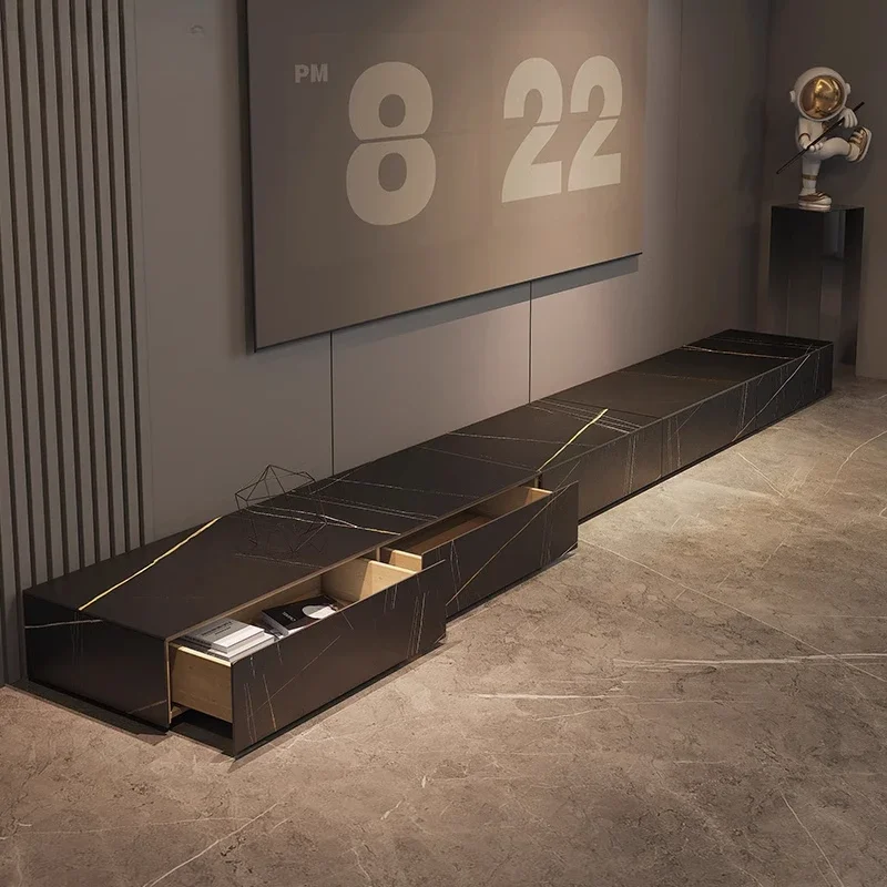 Light luxury high-end black and gold rock slab TV cabinet, minimalist large flat floor living room, high-end solid wood drawer c
Light luxury high-end black and gold rock slab TV cabinet, minimalist large flat floor living room, high-end solid wood drawer c