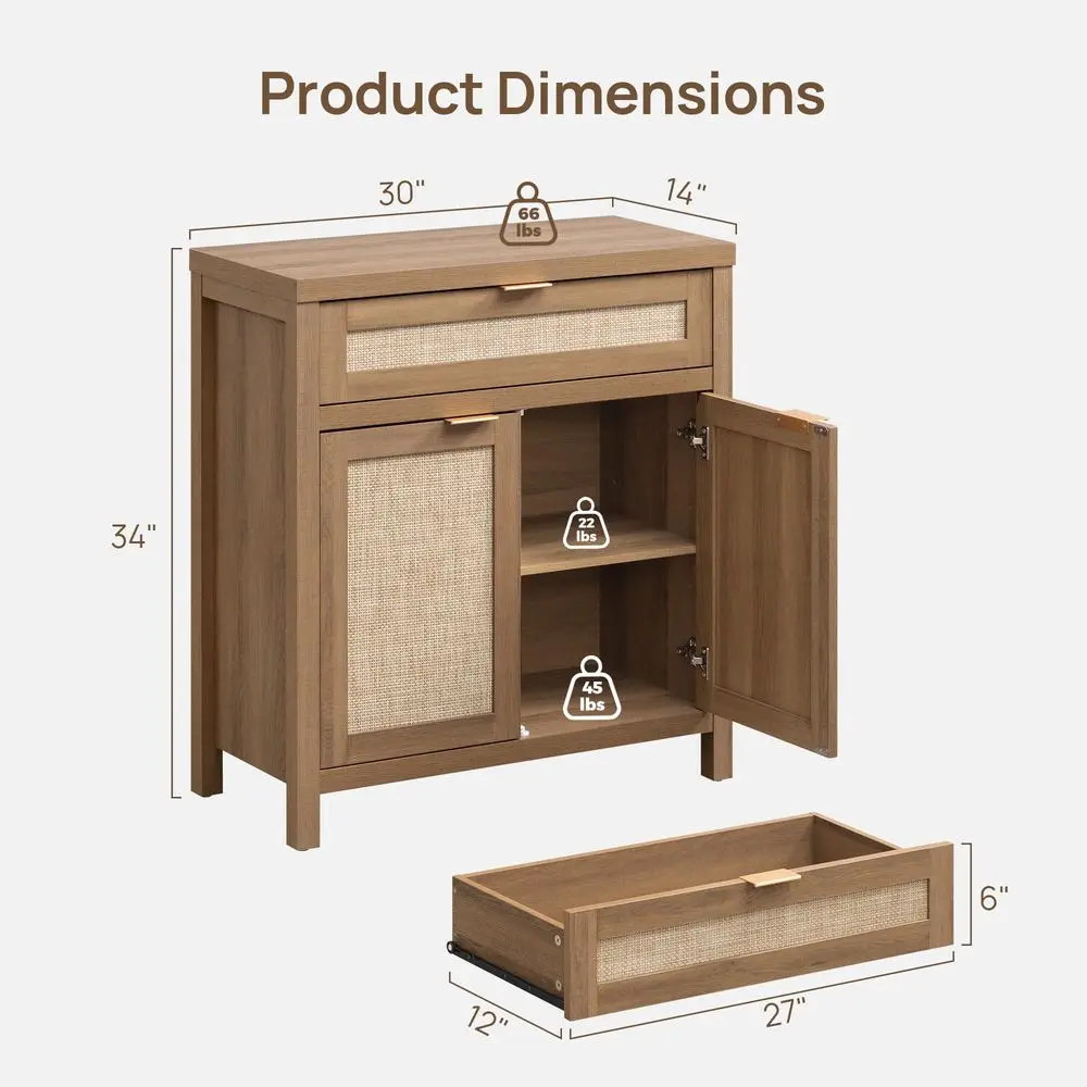 Buffet Cabinet Sideboard with Storage, Rattan Accent Cabinet with Doors Drawer, Boho Credenzas Farmhouse Buffet Table Console C
Buffet Cabinet Sideboard with Storage, Rattan Accent Cabinet with Doors Drawer, Boho Credenzas Farmhouse Buffet Table Console C