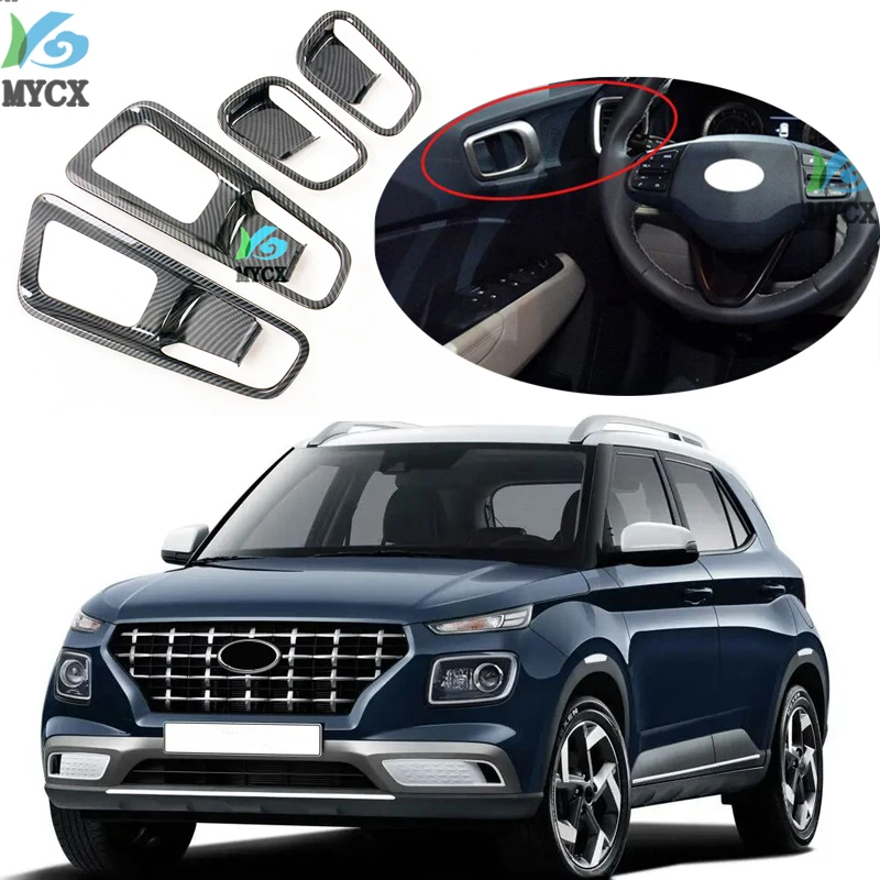 Для Hyundai Venue 2019 2020, внутренняя дверная ручка из углеродного волокна, крышка, чаша, отделка, украшение, Стайлинг автомобиля, автоаксессуары
Для Hyundai Venue 2019 2020, внутренняя дверная ручка из углеродного волокна, крышка, чаша, отделка, украшение, Стайлинг автомобиля, автоаксессуары
