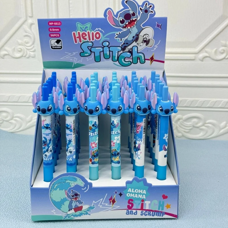 36pcs/lot Kawaii Disney Stitch Erasable Gel Pen Cute 0.5mm Blue Ink Signature Pens Promotional Gift School Supplies
36pcs/lot Kawaii Disney Stitch Erasable Gel Pen Cute 0.5mm Blue Ink Signature Pens Promotional Gift School Supplies
