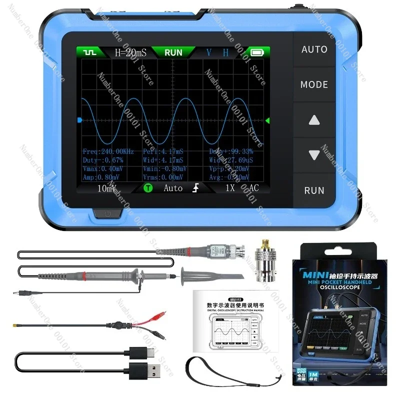 Oscilloscope DSO510 Handheld Small Digital Portable Oscilloscope Multifunctional Signal Generator