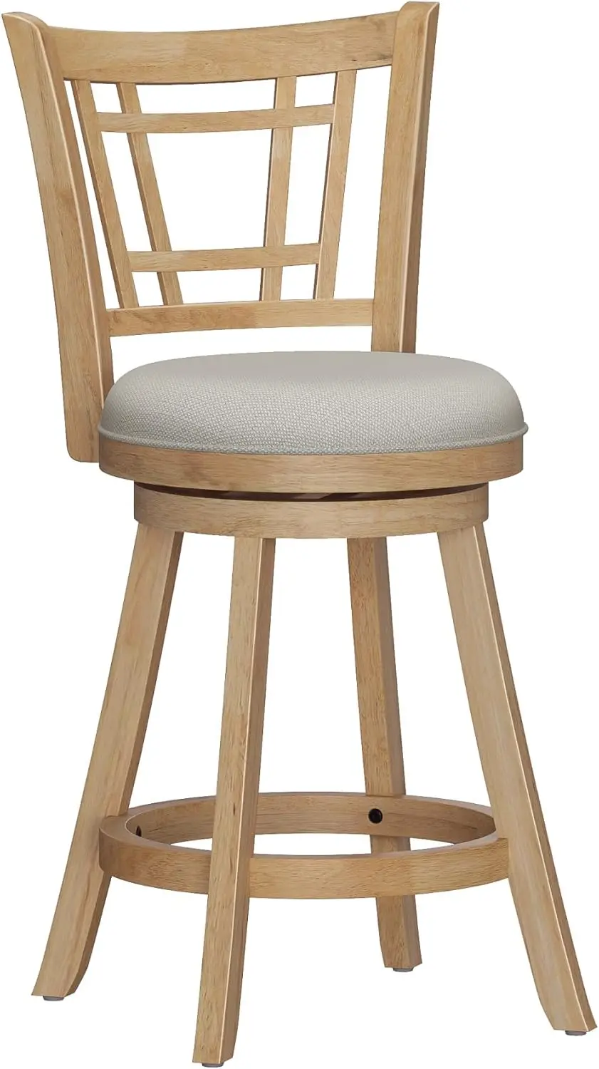 Fairfox 24.5" Wood Swivel Counter Height Stool, Natural
Fairfox 24.5" Wood Swivel Counter Height Stool, Natural