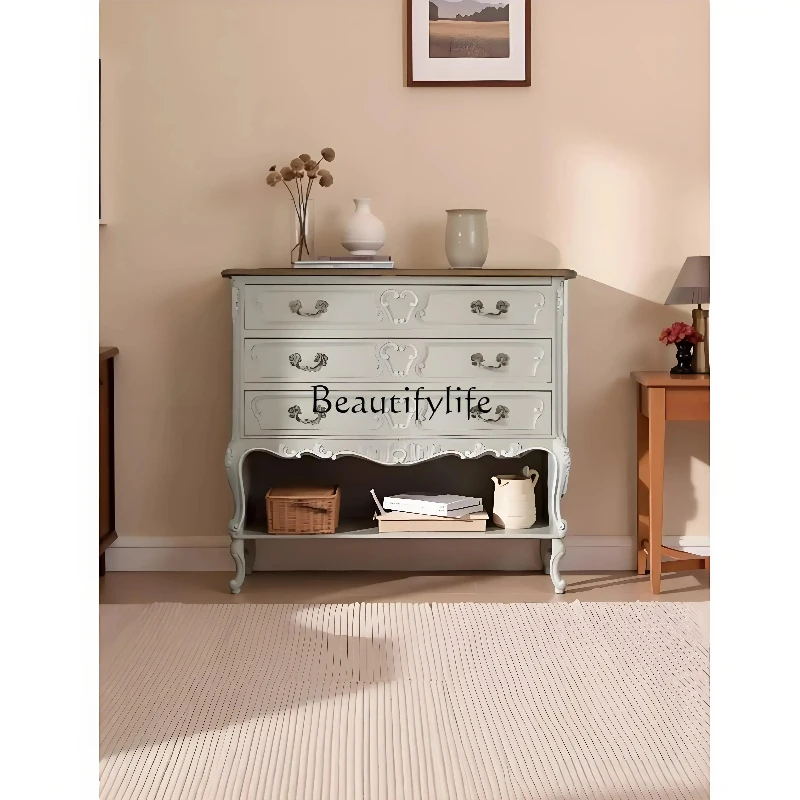 88. French Style Duplex Solid Wood Chest Of Drawers American Style Entryway Storage Shoe Cabinet Antique Carved
88. French Style Duplex Solid Wood Chest Of Drawers American Style Entryway Storage Shoe Cabinet Antique Carved