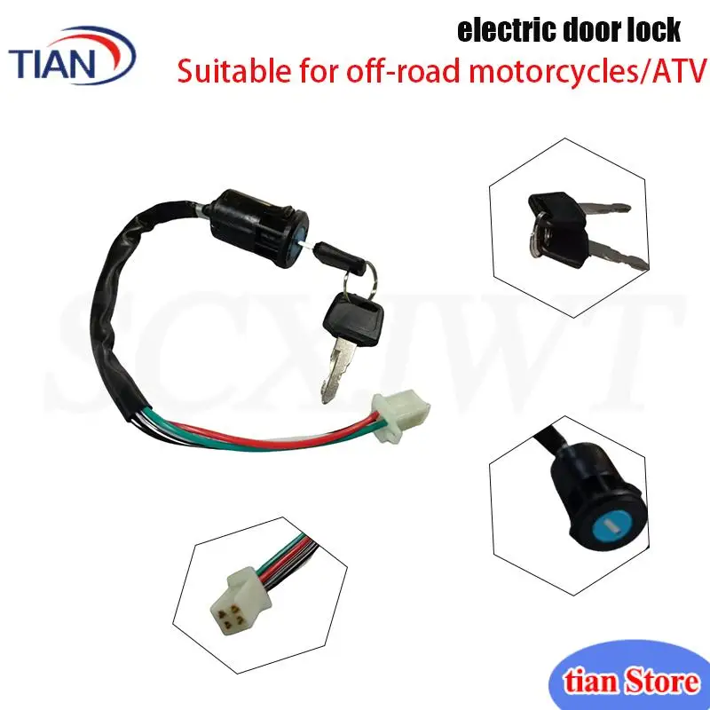 1Pc 4 Wire Ignition Switch Lock Key For Chinese Made 90 110 125 140 150 200 250 Quad ATV Go Kart Pit Dirt Bike
1Pc 4 Wire Ignition Switch Lock Key For Chinese Made 90 110 125 140 150 200 250 Quad ATV Go Kart Pit Dirt Bike