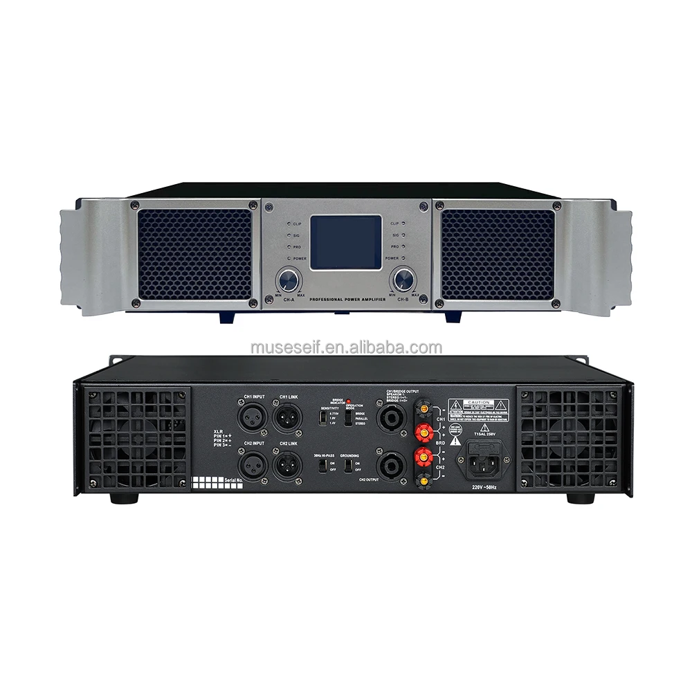 EIF//MT2800 Series 2U Stereo Power Amplifier Low Power HiFi Audio Power Amplifier Two-channel Sound System 2*800W
EIF//MT2800 Series 2U Stereo Power Amplifier Low Power HiFi Audio Power Amplifier Two-channel Sound System 2*800W