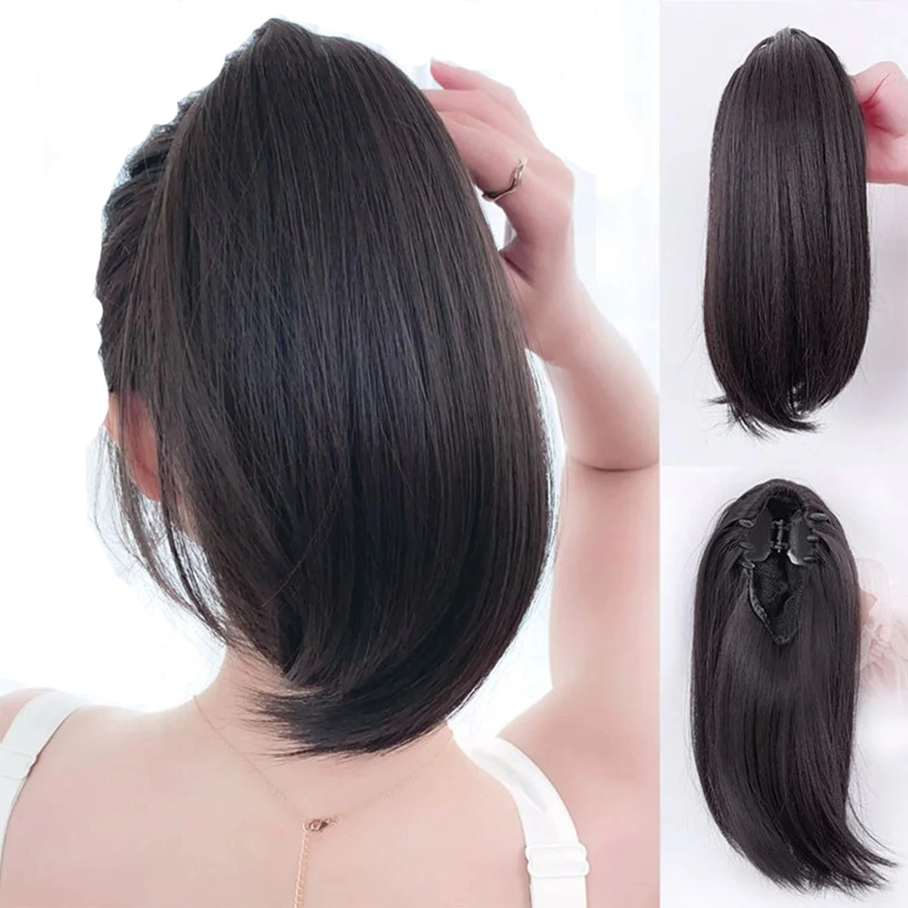 Synthetic Claw Clip Ponytail Braid Hair Extensions Long Curly Hair Natural Curly Hair Tail Ponny Tail For Women
Synthetic Claw Clip Ponytail Braid Hair Extensions Long Curly Hair Natural Curly Hair Tail Ponny Tail For Women
